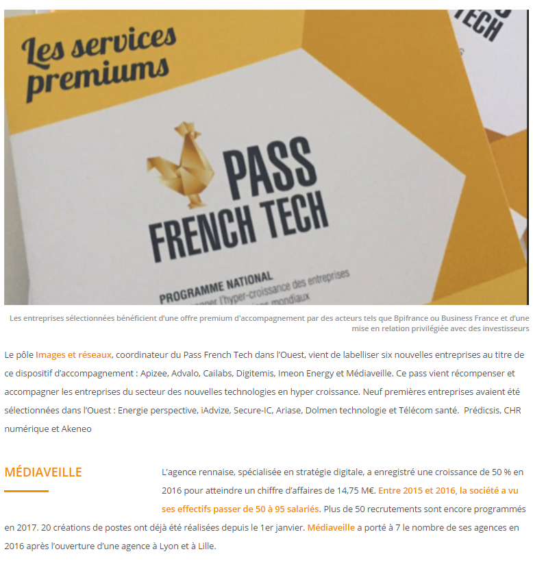 Six nouveaux lauréats du Pass French Tech dans l’Ouest